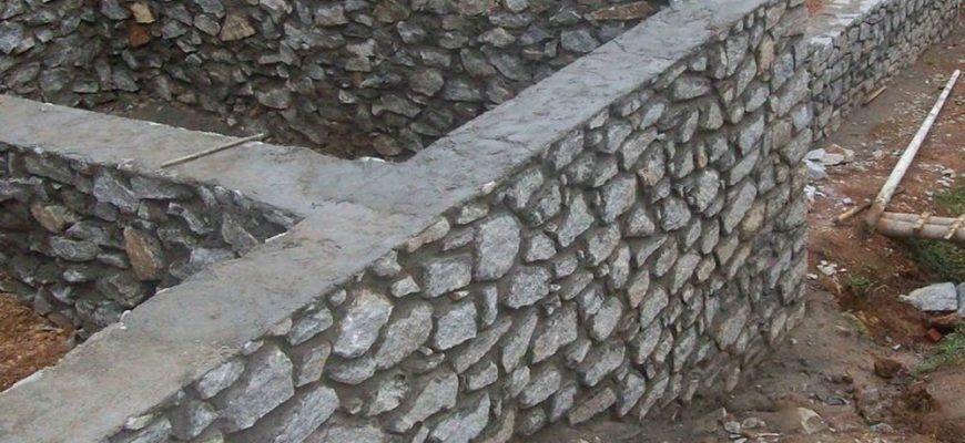 Природный камень для строительства фундаментов